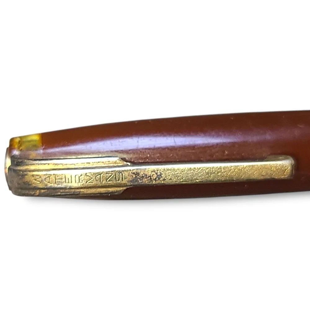 Vintage Waterman's Mechanical Pencil Burgundy Celluloid Gold Tone Trim 1940s